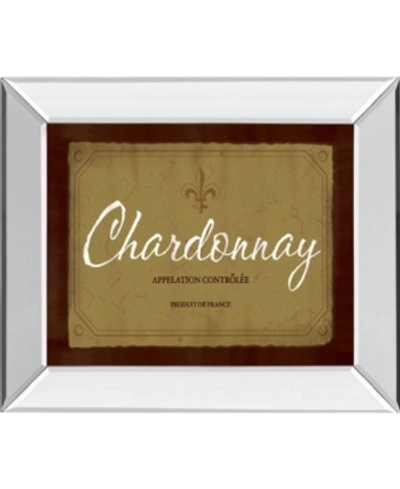 Classy Art Chardonnay By Paola Viveiros Mirror Framed Print Wall Art, 22" X 26" In Yellow