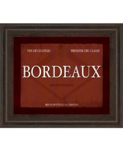 Classy Art Bordeaux By Paola Viveiros Framed Print Wall Art, 22" X 26" In Red