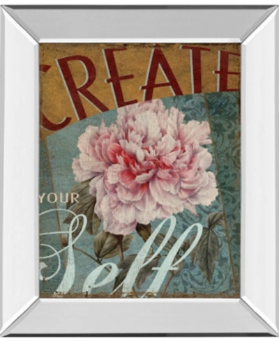 Classy Art Create Yourself By Kelly Donovan Mirror Framed Print Wall Art, 22" X 26" In Pink