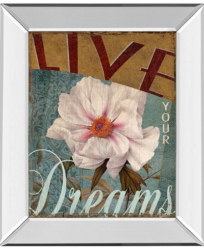 Classy Art Live Your Dream By Kelly Donovan Mirror Framed Print Wall Art, 22" X 26" In Pink