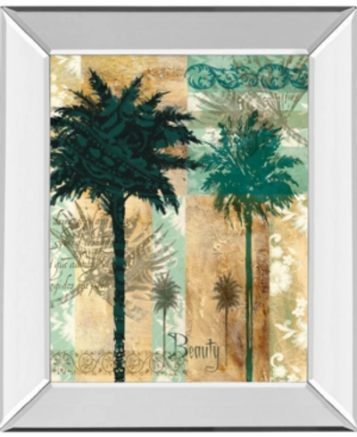 Classy Art Palm Ii By Maeve Fitzsimons Mirror Framed Print Wall Art, 22" X 26" In Green