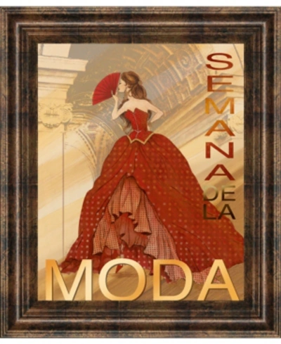 Classy Art Semana De La Moda By Tava Studio Framed Print Wall Art, 22" X 26" In Red