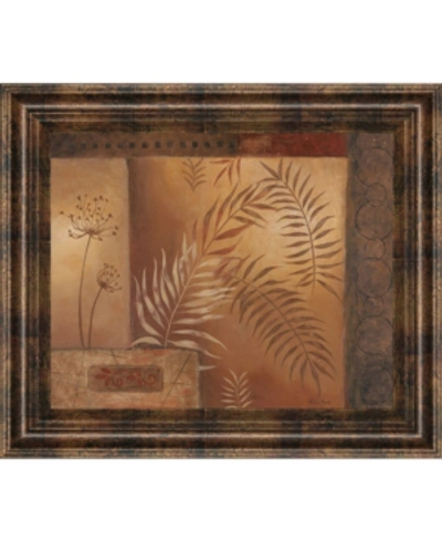 Classy Art Modern Fern I By Vivian Flasch Framed Print Wall Art, 22" X 26" In Red