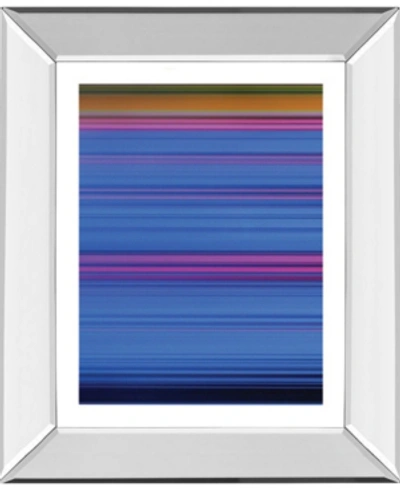 Classy Art Abstract Blues By Mark Baker Mirror Framed Print Wall Art, 22" X 26"