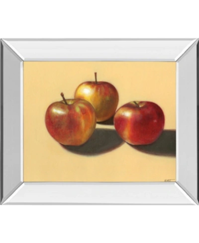 Classy Art Red Apples Mirror Framed Print Wall Art, 22" X 26"