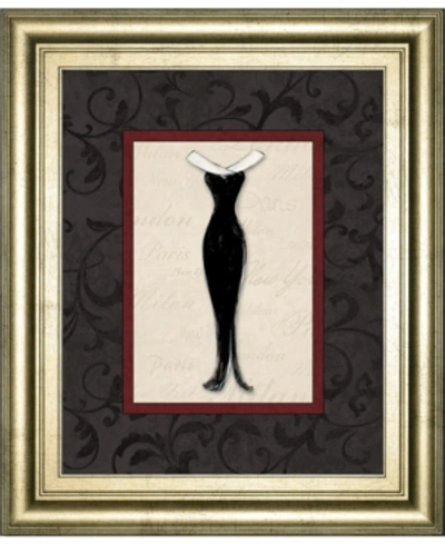 Classy Art Fashion Dress I By Susan Osbourne Framed Print Wall Art, 22" X 26" In Black