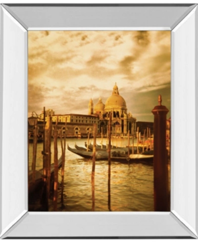 Classy Art Venezia Sunset Ii By Thompson Mirror Framed Print Wall Art, 22" X 26" In Gold