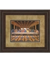 Classy Art Last Supper African, American Framed Print Wall Art In Brown