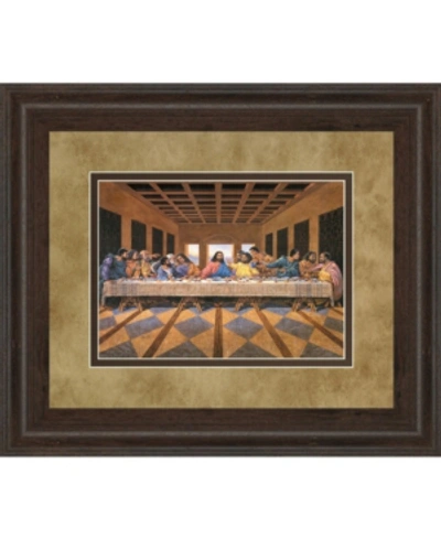 Classy Art Last Supper African, American Framed Print Wall Art In Brown