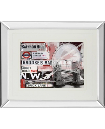 Classy Art Saffron Hill By Andrew Cotton Mirror Framed Print Wall Art, 34" X 40" In Red