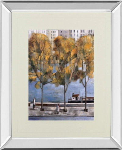 Classy Art Autumn In Paris By Didier Lourenco Mirror Framed Print Wall Art, 34" X 40" In Gold