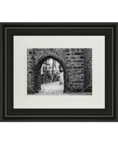 Classy Art Bicycle Of Riquewihr By Monte Nagler Framed Print Wall Art, 34" X 40" In Black