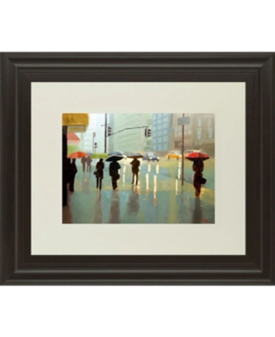 Classy Art New York Reality By Tate Hamilton Framed Print Wall Art, 34" X 40" In Blue