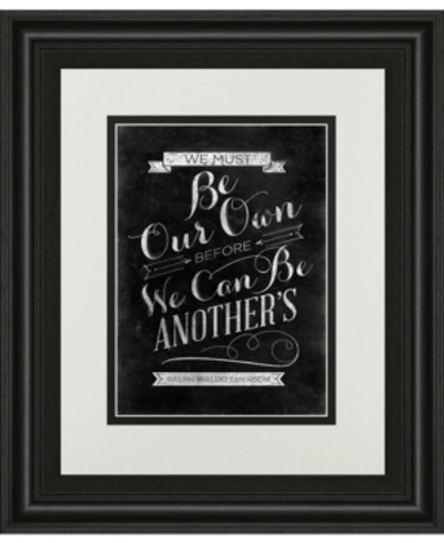 Classy Art Be Our Own By Sd Graphic Framed Print Wall Art, 34" X 40" In Black