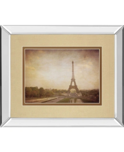 Classy Art Tour De Eiffel By H. Jacks Mirror Framed Print Wall Art, 34" X 40" In Gray