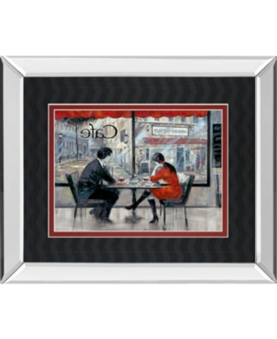 Classy Art Player's Theatre By Ruanne Manning Mirror Framed Print Wall Art, 34" X 40" In Red