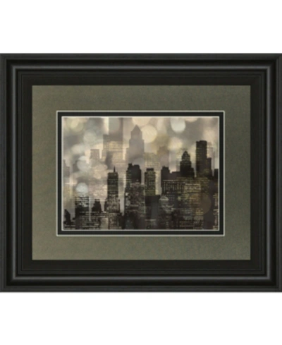 Classy Art City Lights By Katrina Craven Framed Print Wall Art, 34" X 40" In Black