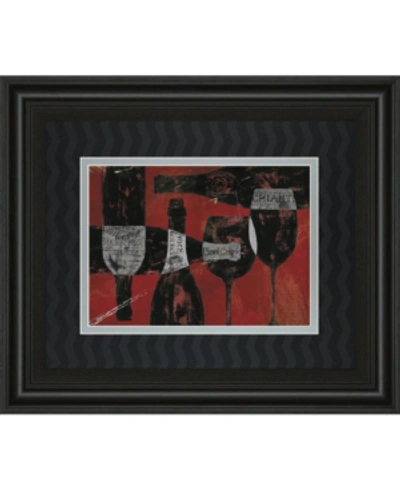 Classy Art Wine Selection Iii By Daphane Brissonet Framed Print Wall Art, 34" X 40" In Red