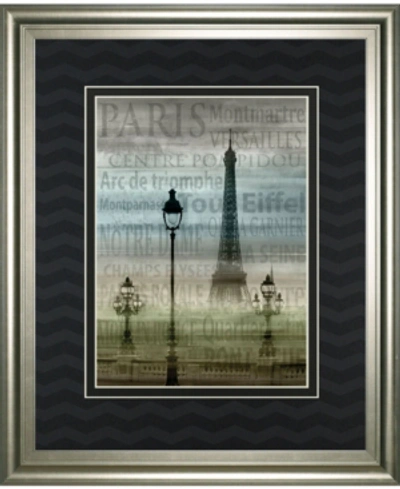 Classy Art Paris 1 By Allen Lanbert Framed Print Wall Art, 34" X 40" In Blue