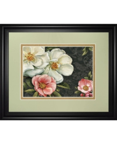 Classy Art Floral Damask I By Lisa Audit Framed Print Wall Art In White