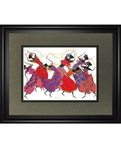 Classy Art Lead Dancer In Purple Gown By Augusta Asberry Framed Print Wall Art, 34" X 40" In Red