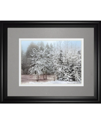 Classy Art Frosty Morning By Mike Jone Framed Print Wall Art, 34" X 40" In White