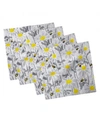 AMBESONNE SPRING FLOWERS SET OF 4 NAPKINS, 18" X 18"