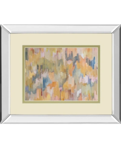 Classy Art Concerto Gray By Robert Cresvell Mirror Framed Print Wall Art, 34" X 40" In Yellow