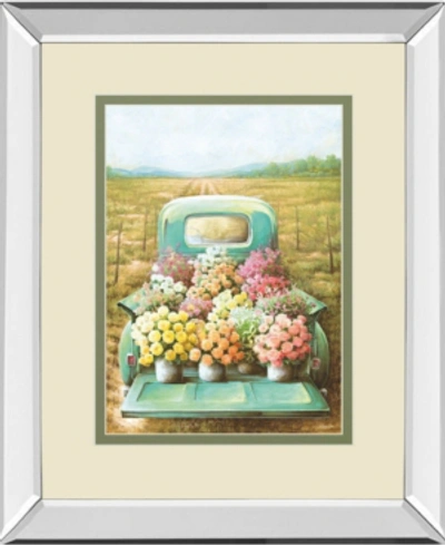 Classy Art Flowers For Sale By Deedee Mirror Framed Print Wall Art, 34" X 40" In Green