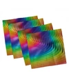 AMBESONNE COLORFUL SET OF 4 NAPKINS, 18" X 18"