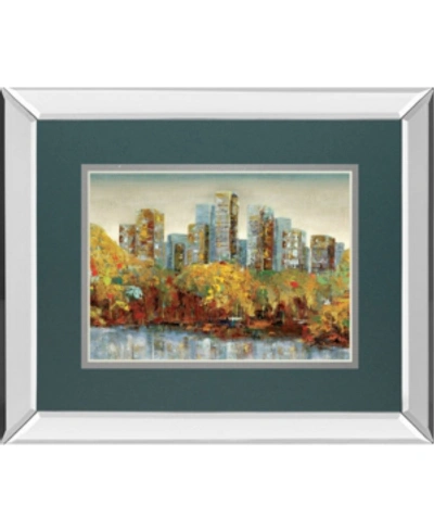 Classy Art Central Park By Carmen Dolce Mirror Framed Print Wall Art, 34" X 40" In Gold