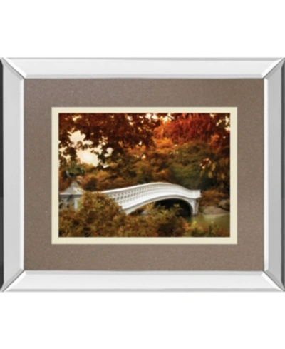 Classy Art Bow Bridge By Tom Reeves Mirror Framed Print Wall Art, 34" X 40" In White