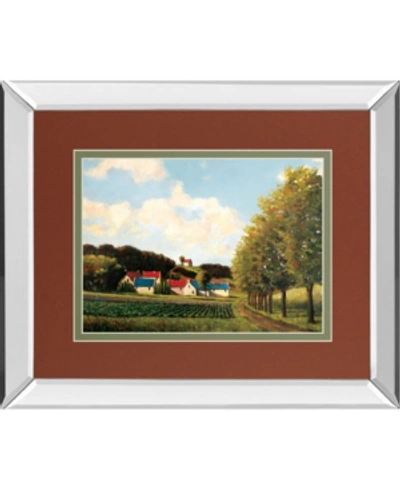Classy Art Little Farms By Pieter Molenaar Mirror Framed Print Wall Art, 34" X 40" In Green