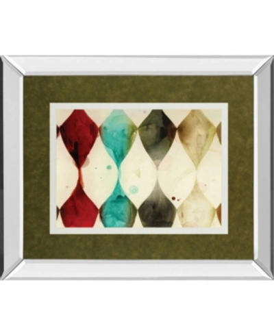 Classy Art Spotted Heralds By Jessica Jenney Mirror Framed Print Wall Art, 34" X 40" In Red