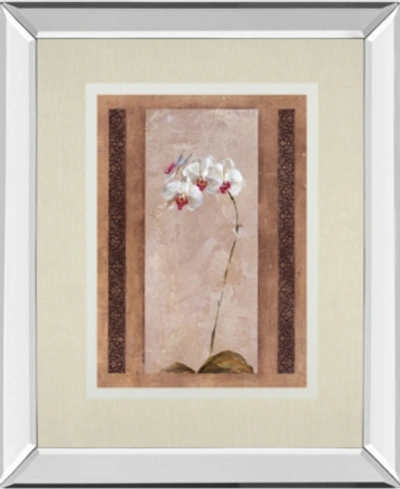 Classy Art Contemporary Orchid Ii By Carney Mirror Framed Print Wall Art, 34" X 40" In Pink