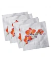 AMBESONNE FLORAL SET OF 4 NAPKINS, 18" X 18"