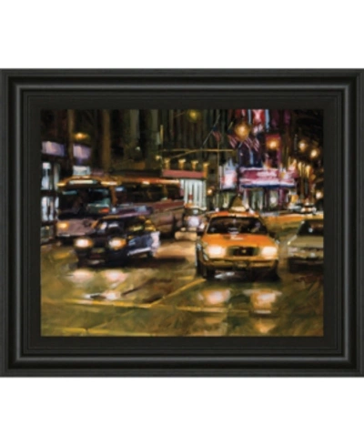 Classy Art Radio City, New York City By Desmond O'hagan Framed Print Wall Art, 22" X 26" In Green