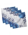 Ambesonne Ocean Set Of 4 Napkins, 18" X 18" In Navy