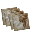 AMBESONNE AFRICAN SET OF 4 NAPKINS, 18" X 18"