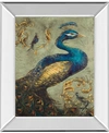 Classy Art Peacock On Sage I By Tiffany Hakimipour Mirror Framed Print Wall Art In Blue