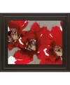 CLASSY ART RED POPPY FOREST I BY N. BARNES FRAMED PRINT WALL ART - 22" X 26"