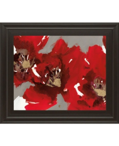 Classy Art Red Poppy Forest I By N. Barnes Framed Print Wall Art - 22" X 26"