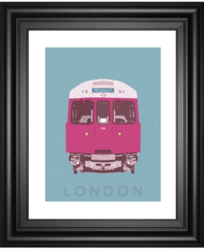 Classy Art London Transport 3 By Ben James Framed Print Wall Art, 22" X 26" In Purple