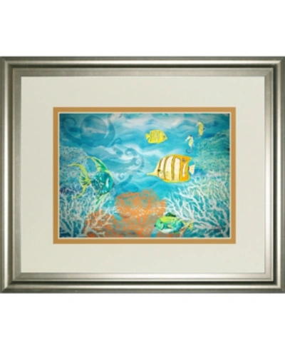 Classy Art Under The Sea By Julie Derice Framed Print Wall Art, 34" X 40" In Blue