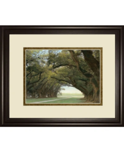 Classy Art Alley Of The Oaks By William Guion Framed Print Wall Art, 34" X 40" In Green