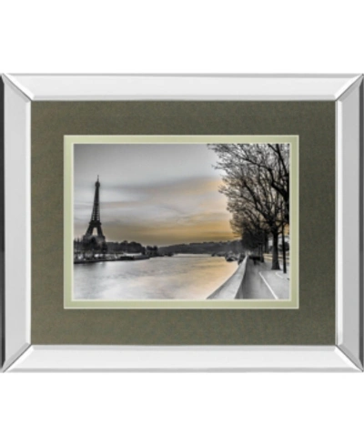 Classy Art River Seine And The Eiffel Tower By Assaf Frank Mirror Framed Print Wall Art In Black