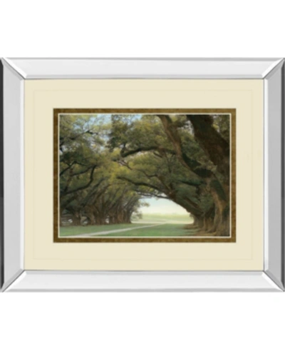 Classy Art Alley Of The Oaks By William Guion Mirror Framed Print Wall Art, 34" X 40" In Green