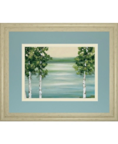 Classy Art Quiet Lake By Rita Vindeszia Framed Print Wall Art, 34" X 40" In Green