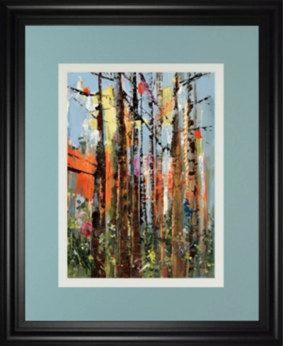 Classy Art Eclectic Forest By Rebecca Meyers Framed Print Wall Art, 34" X 40" In Red