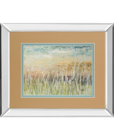 Classy Art Muted Grass By Patricia Pinto Mirror Framed Print Wall Art, 34" X 40" In Green